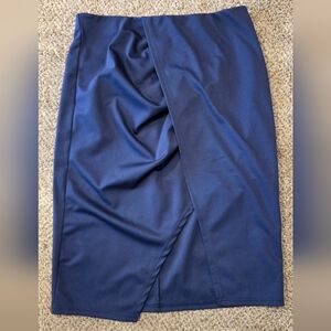 Elegant Navy Blue Women's Skirt